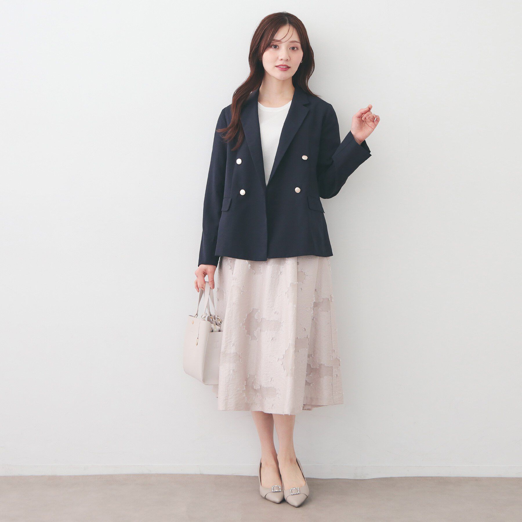 index「多機能ダブルブレストテーラードジャケット【洗濯機OK/接触冷感/吸水速乾/イージーアイロン/防シワ】」|テーラードジャケット|