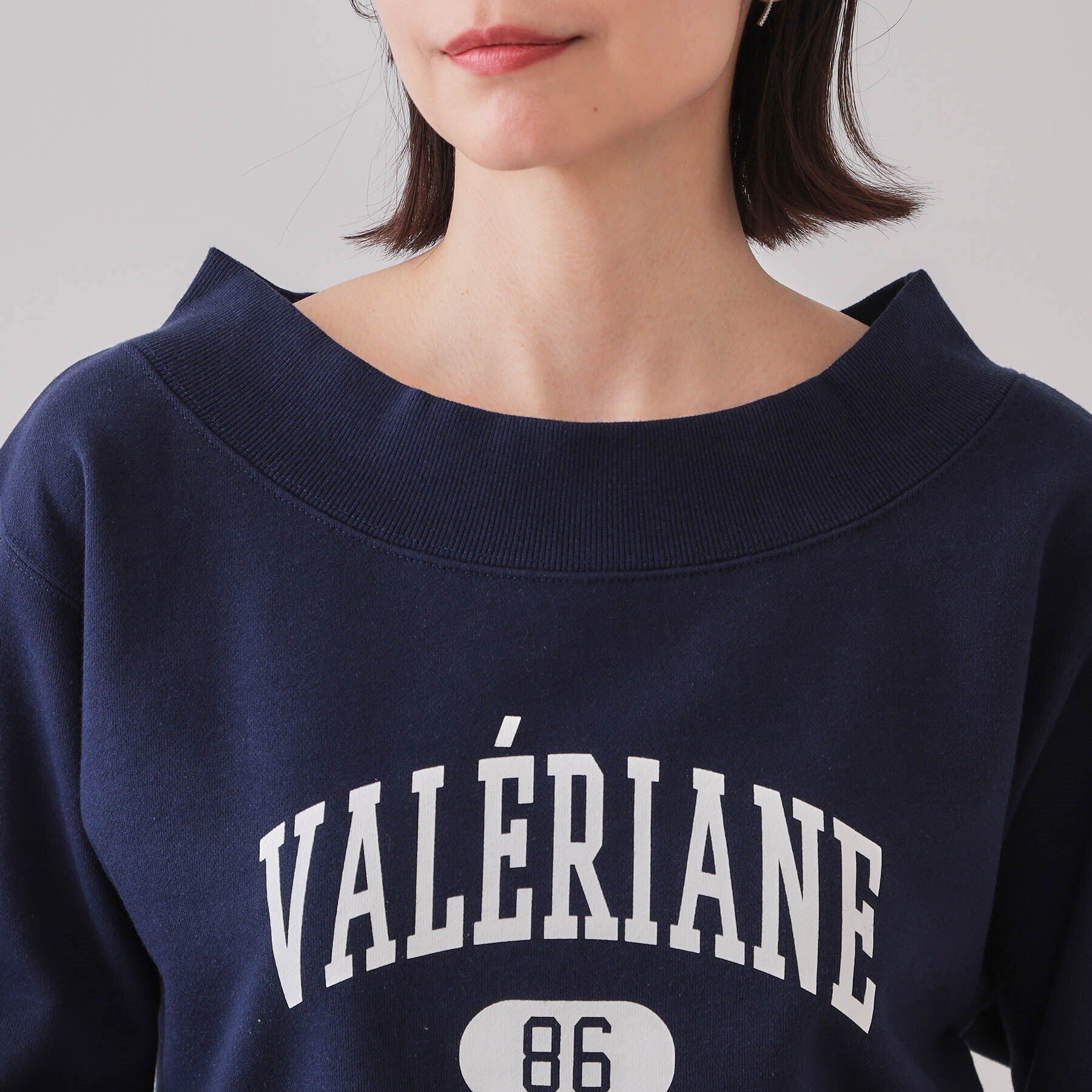 OPAQUE.CLIP「カレッジロゴスウェット【洗濯機洗い可】」|パーカー|