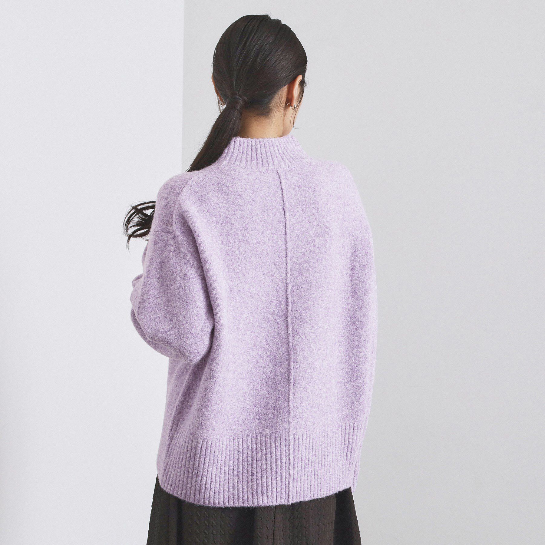 OPAQUE.CLIP「ふわふわハイネックニット【洗濯機OK】」|ニット・セーター|