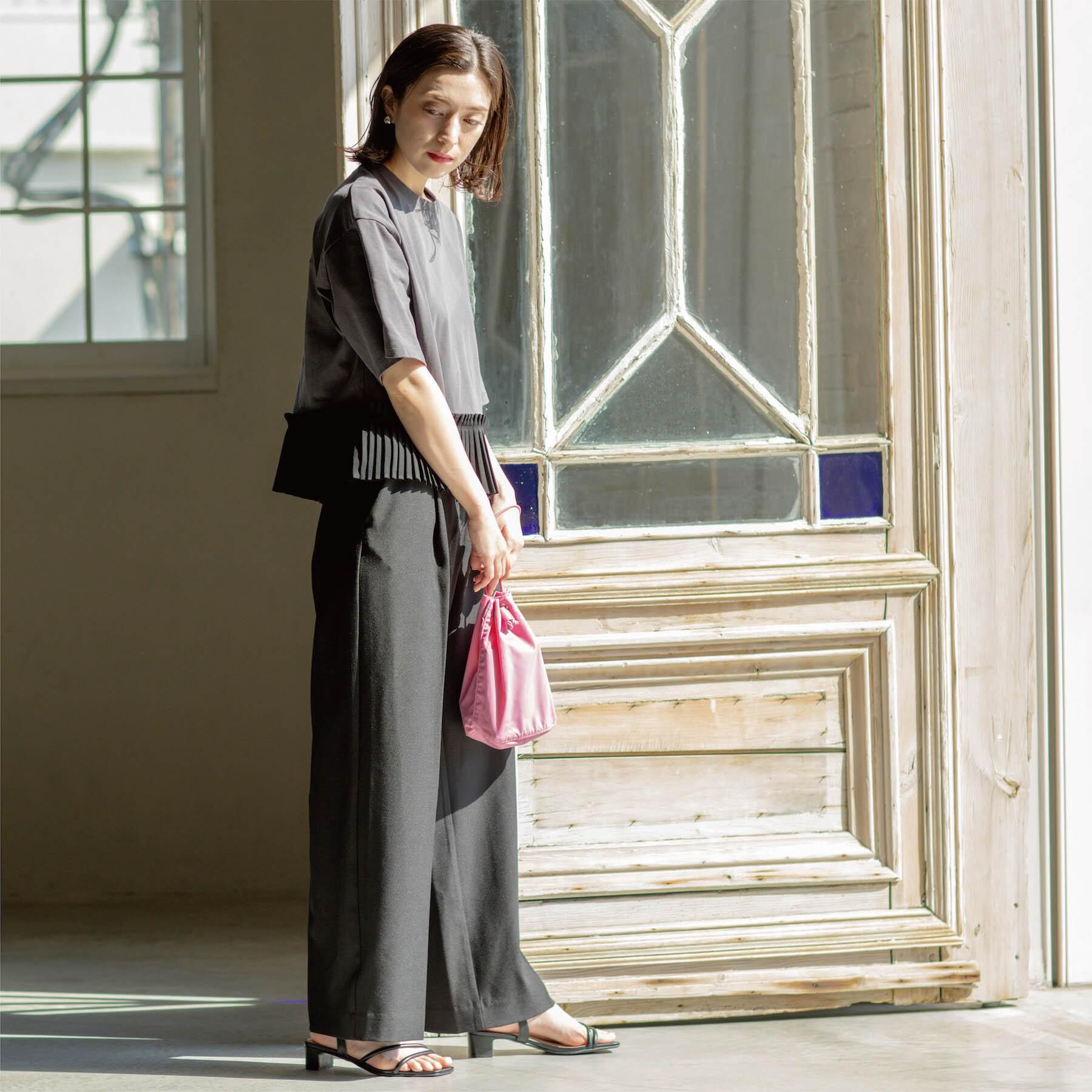 OPAQUE.CLIP「美脚ストレッチストレートワイドパンツ【洗濯機OK】」|その他|