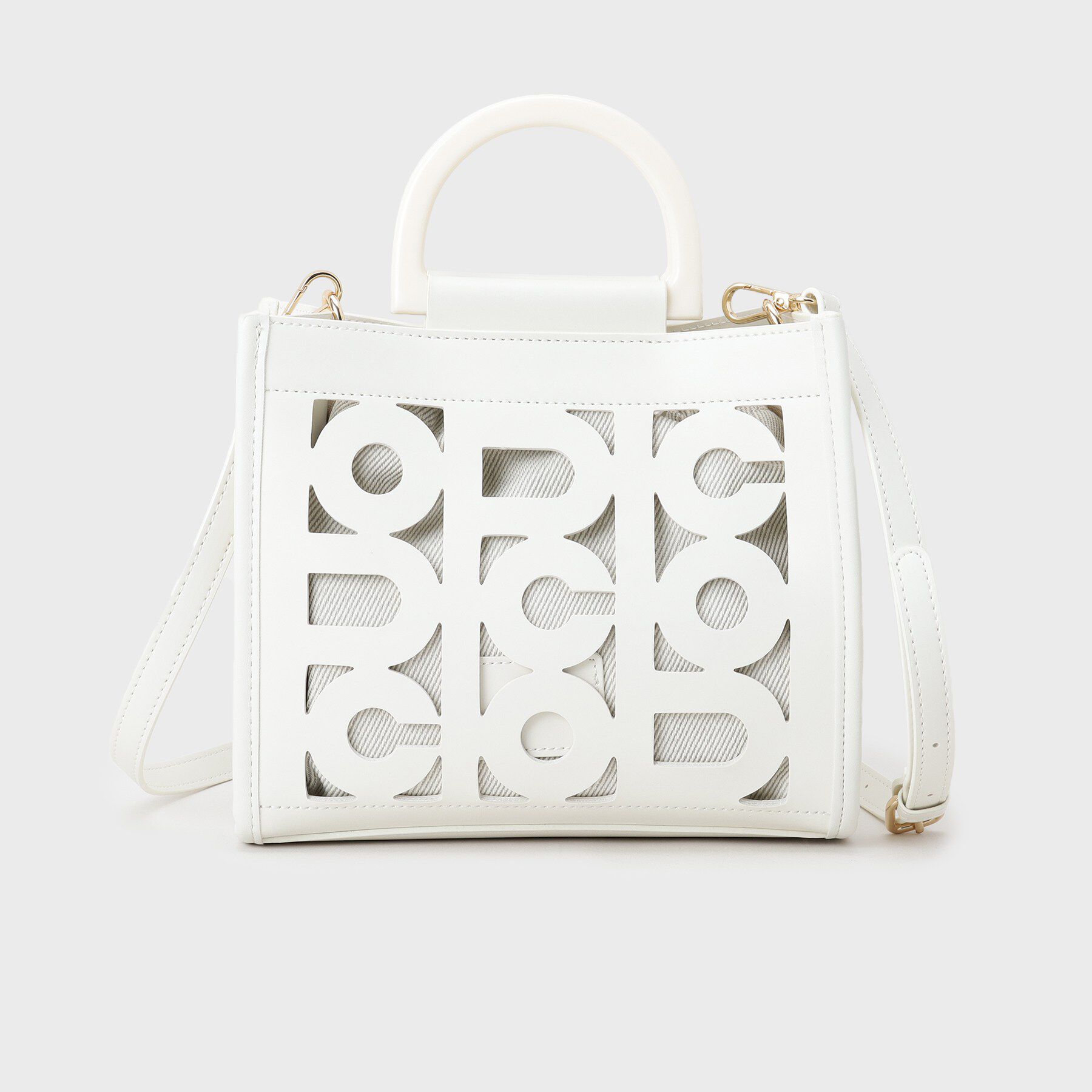 OPAQUE.CLIP「2WAYパンチングショルダートート」|トートバッグ|