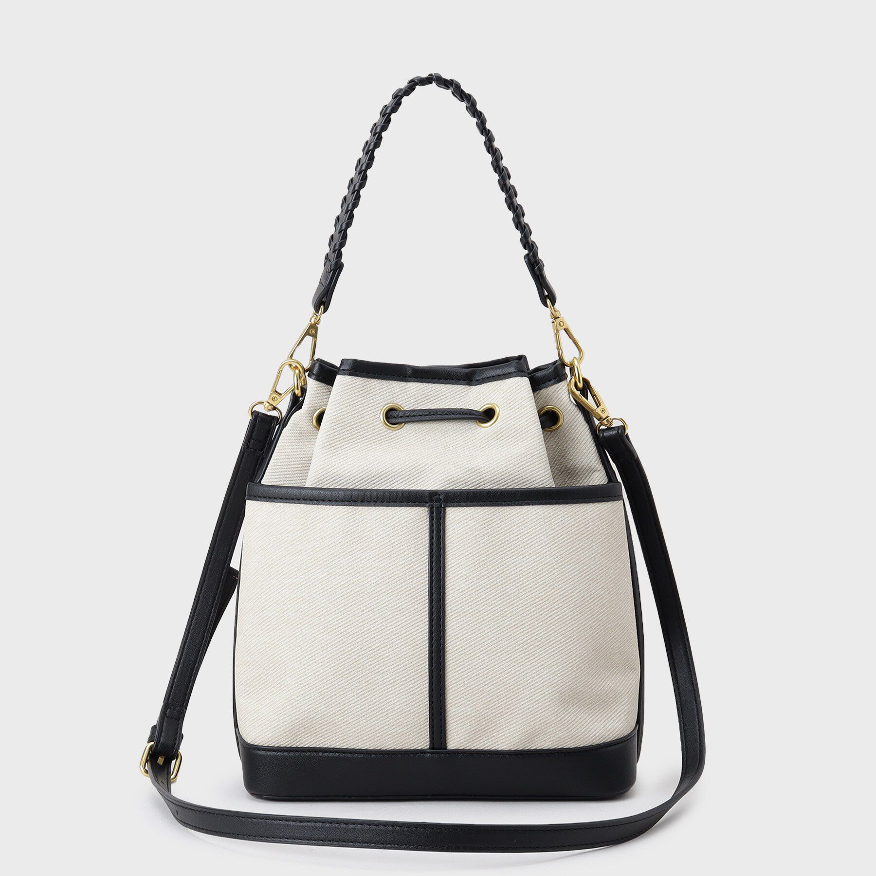 OPAQUE.CLIP「2WAY素材アソート巾着ショルダーバッグ」|ショルダー・メッセンジャー|