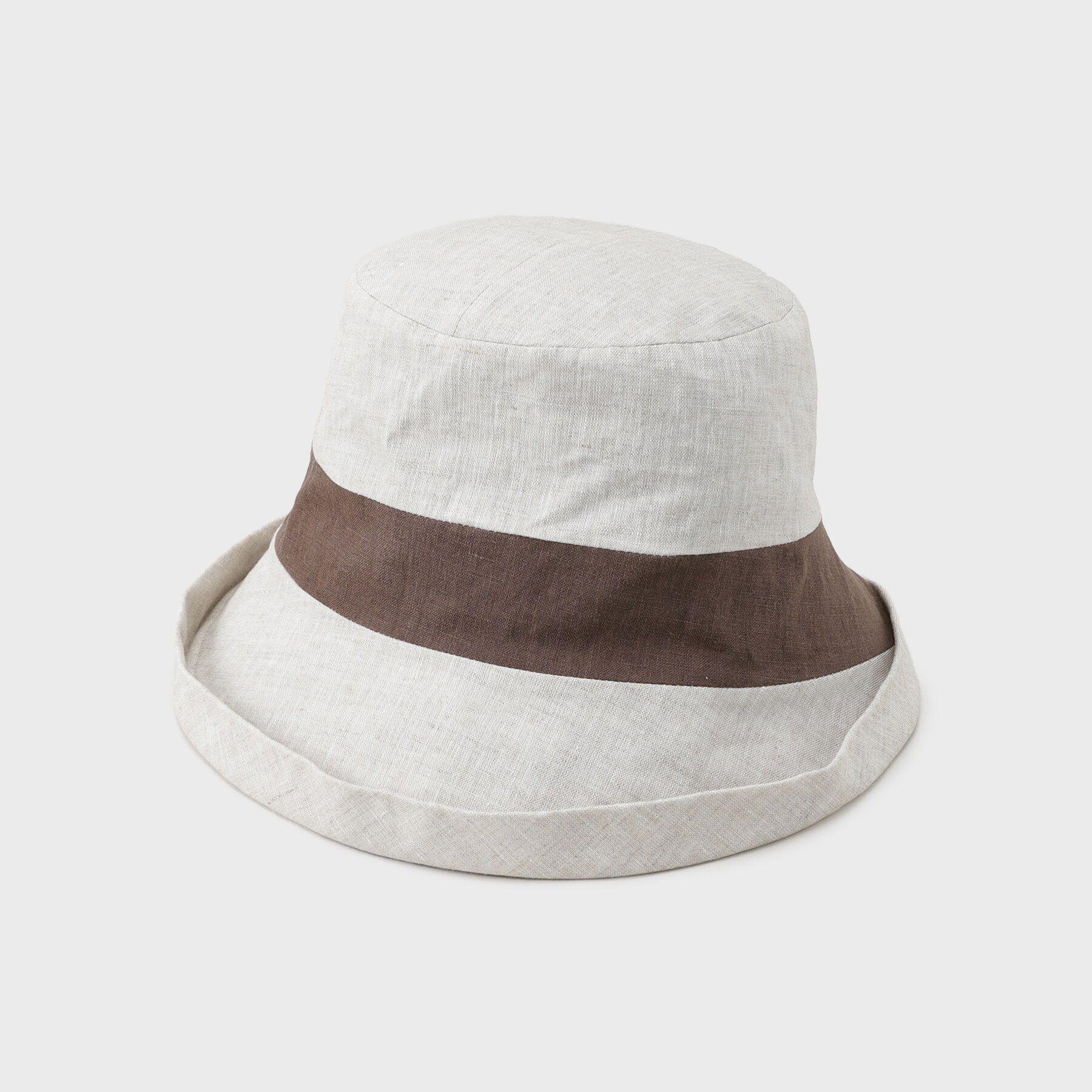OPAQUE.CLIP「リネンバイカラーハット」|ハット|ブラウン(143)