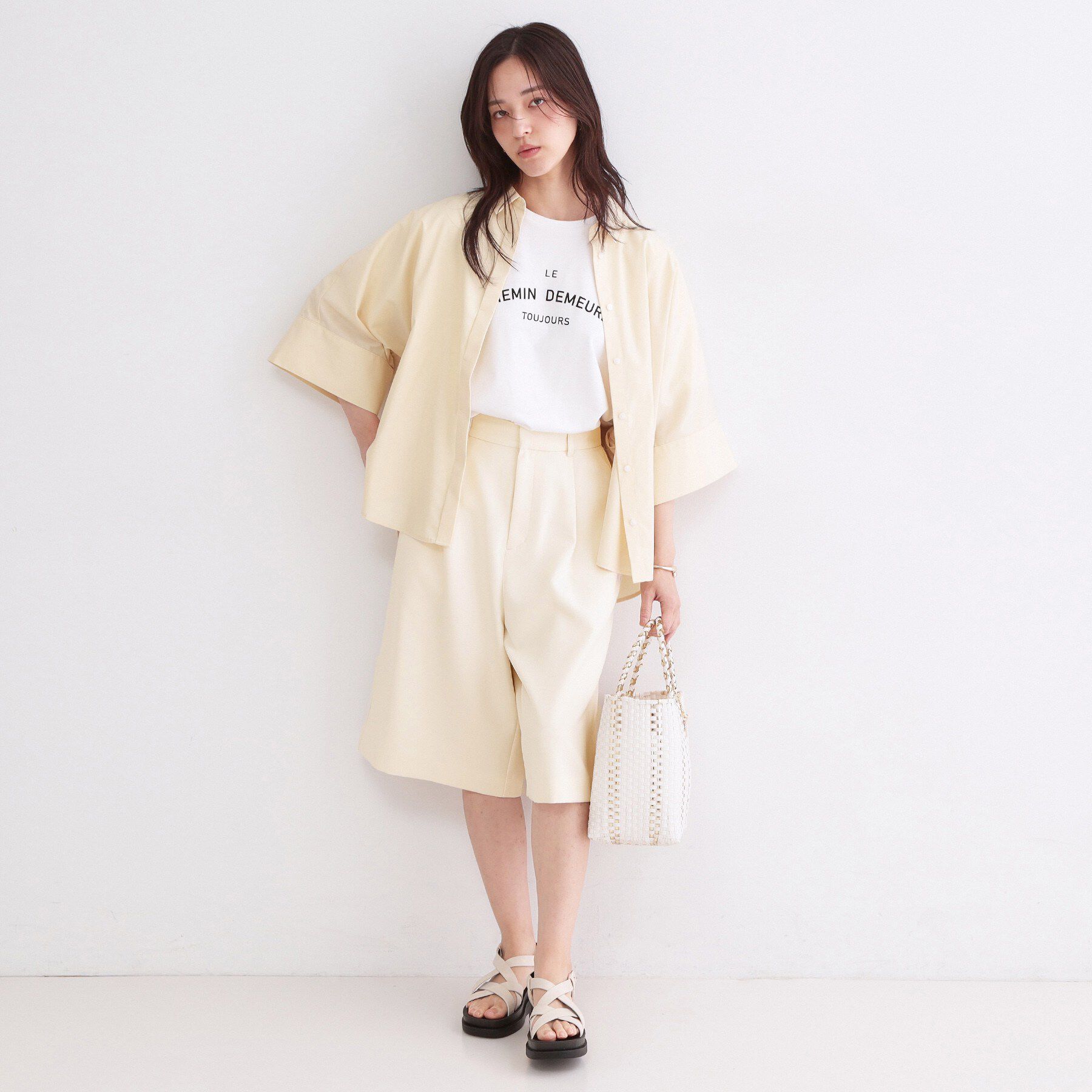 OPAQUE.CLIP「ストレッチハーフパンツ【洗濯機OK】」|その他|