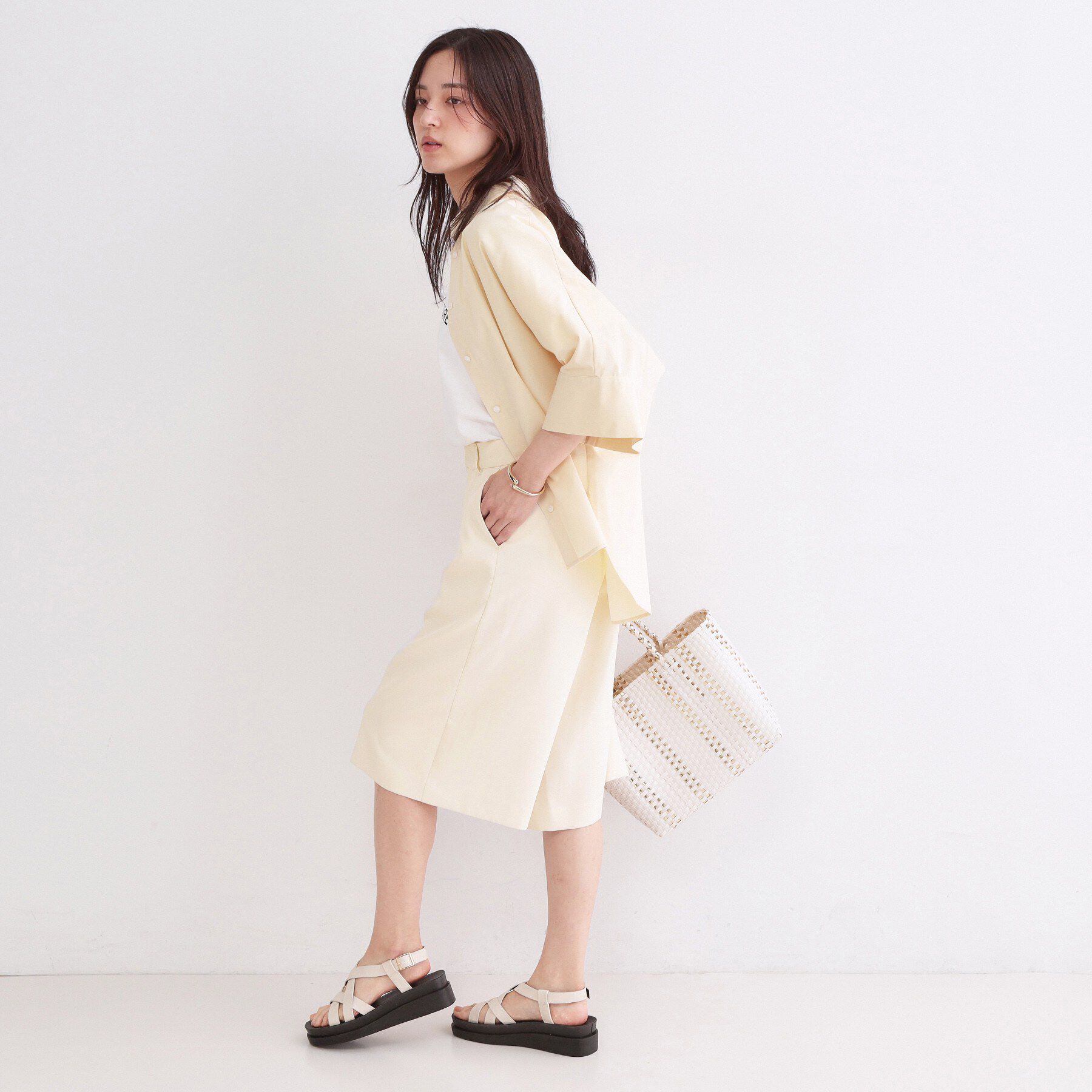 OPAQUE.CLIP「ストレッチハーフパンツ【洗濯機OK】」|その他|