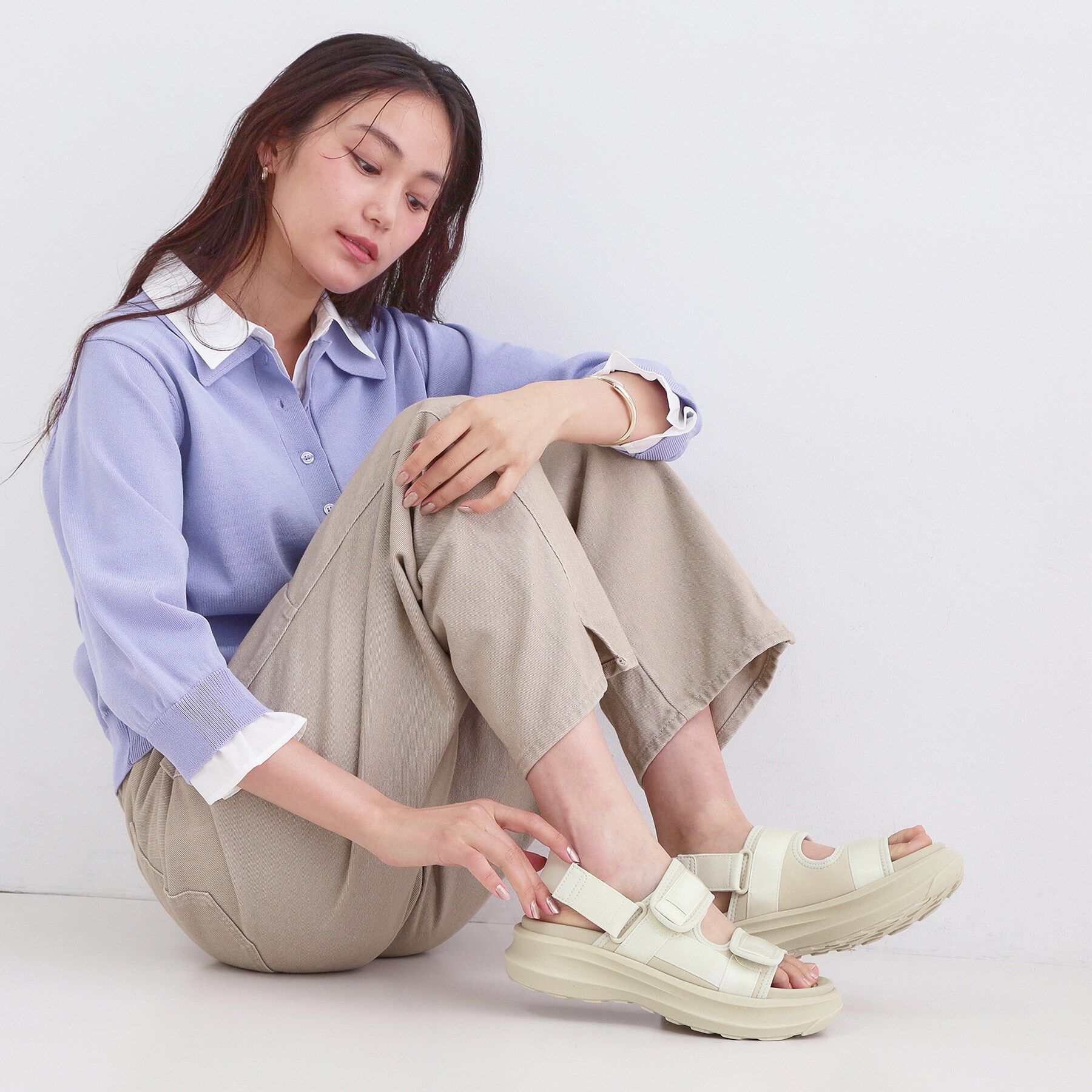 OPAQUE.CLIP「SHAKA ダブルベルトサンダル」|サンダル|