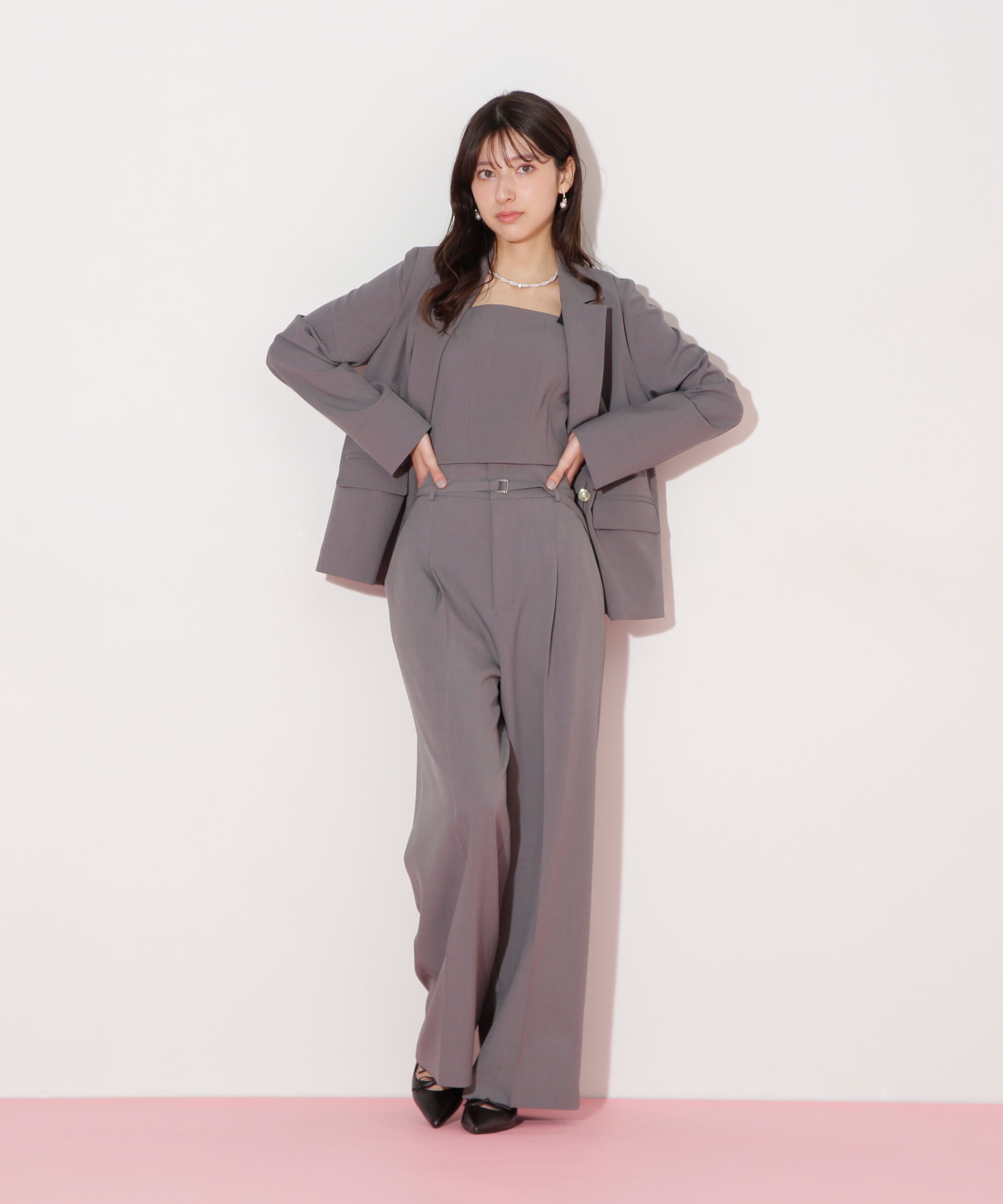  「〈セットアップ対応〉フリルショルダービスチェ」|シャツ・ブラウス|