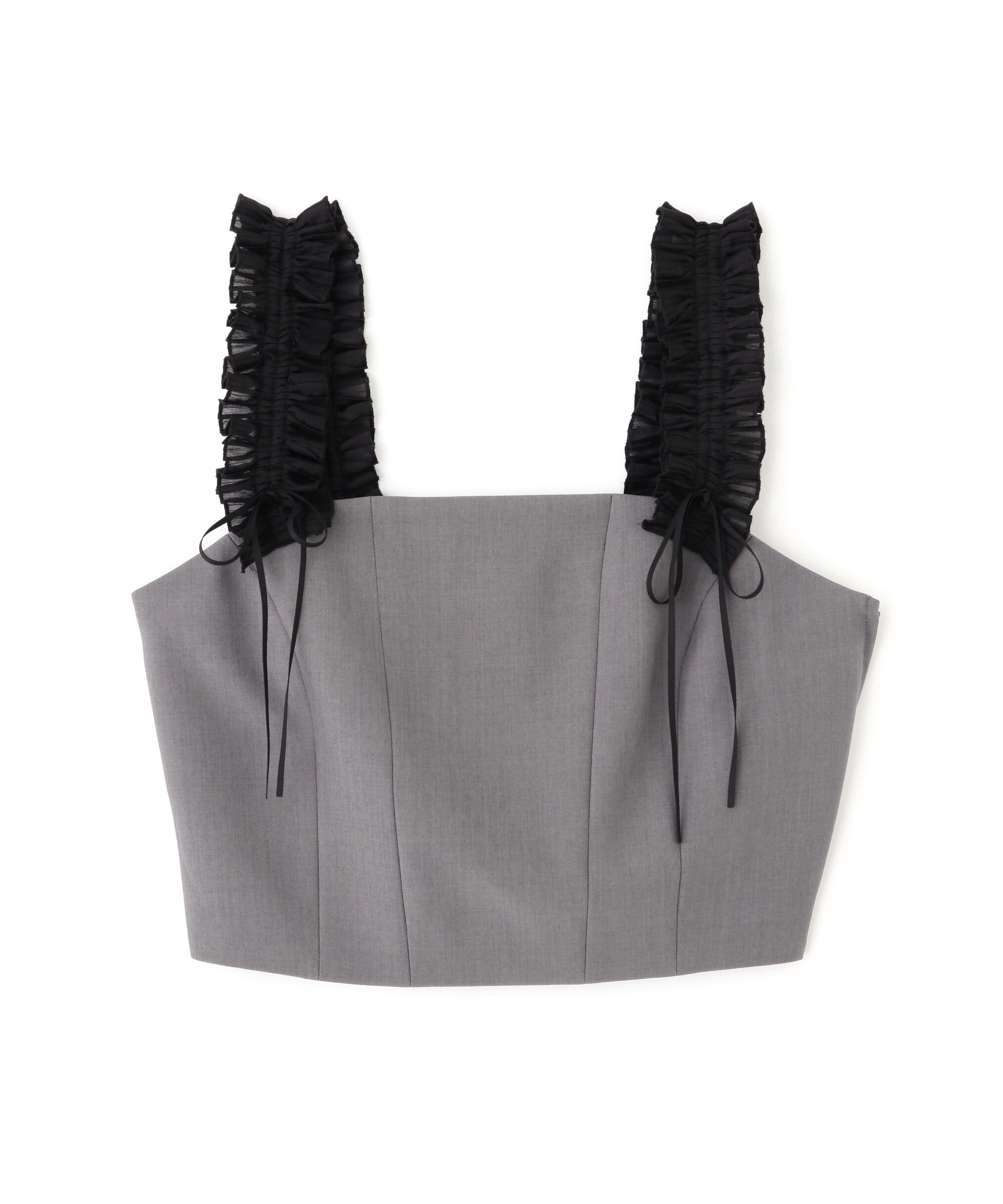  「〈セットアップ対応〉フリルショルダービスチェ」|シャツ・ブラウス|