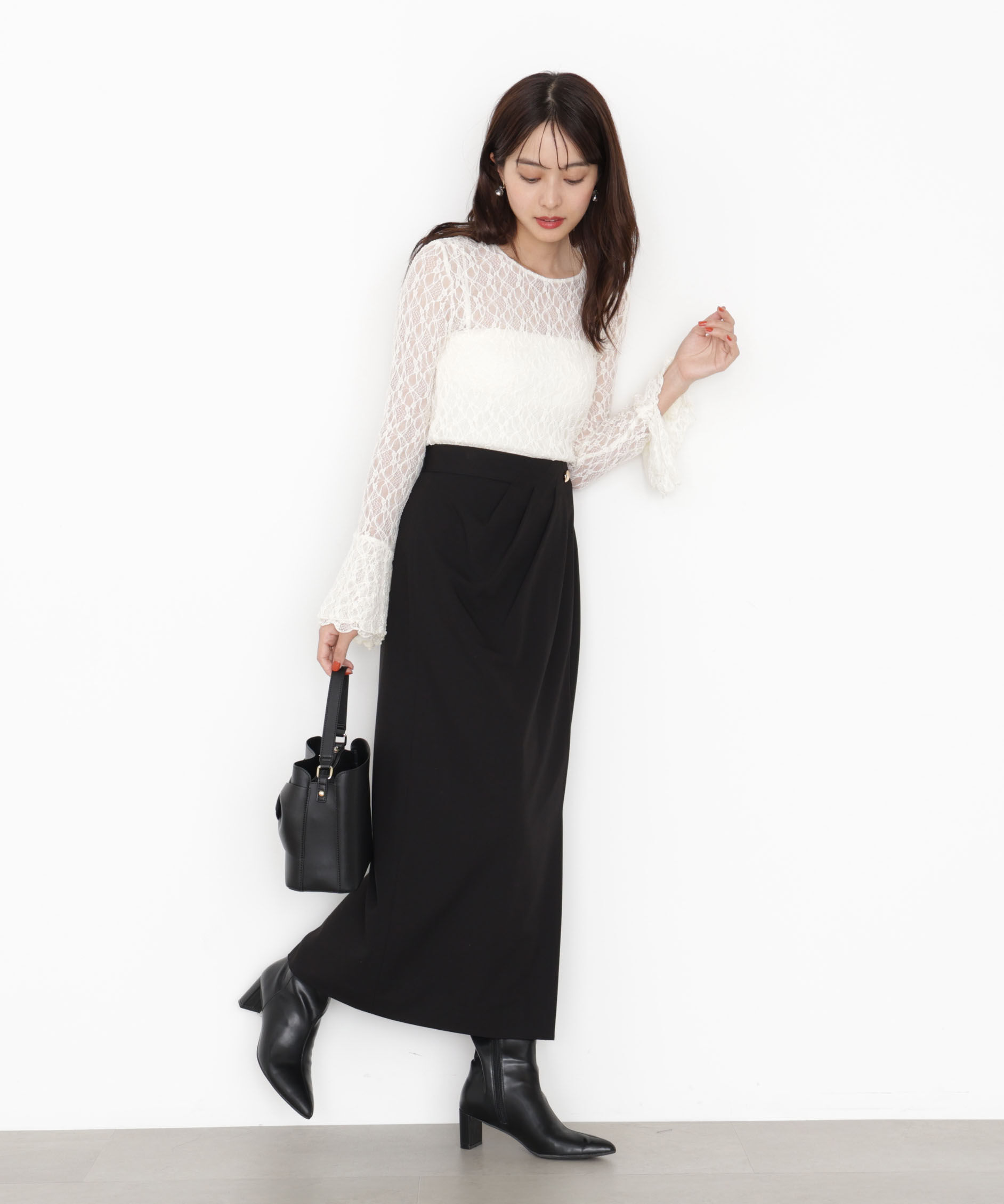 PROPORTION BODY DRESSING「タックタイトスカート 25AW」|スカート|