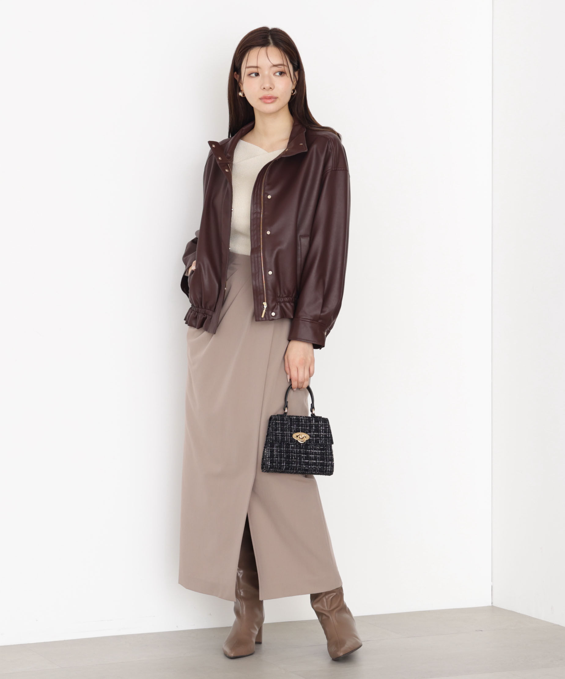 PROPORTION BODY DRESSING「タックタイトスカート 25AW」|スカート|