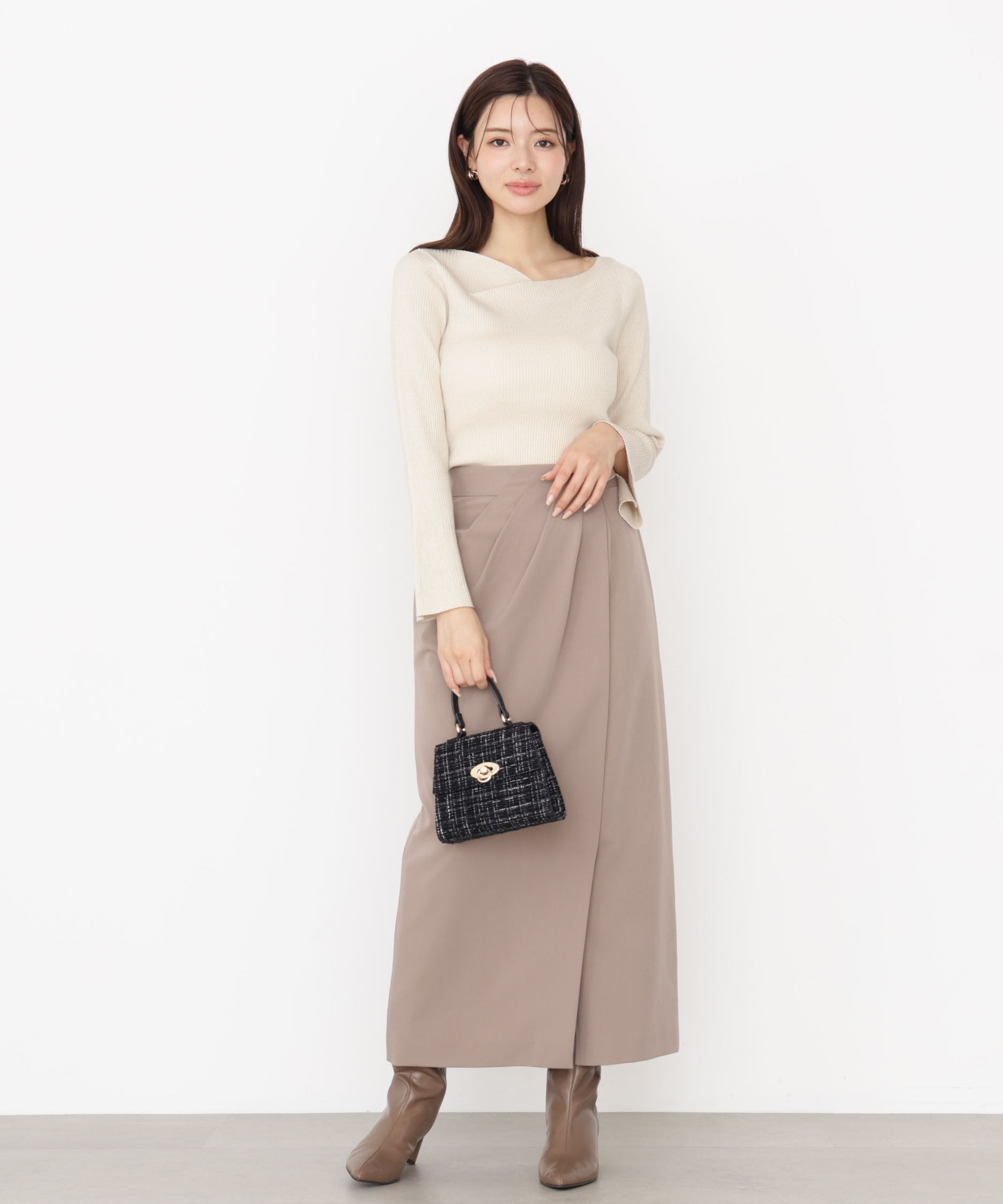 PROPORTION BODY DRESSING「タックタイトスカート 25AW」|スカート|