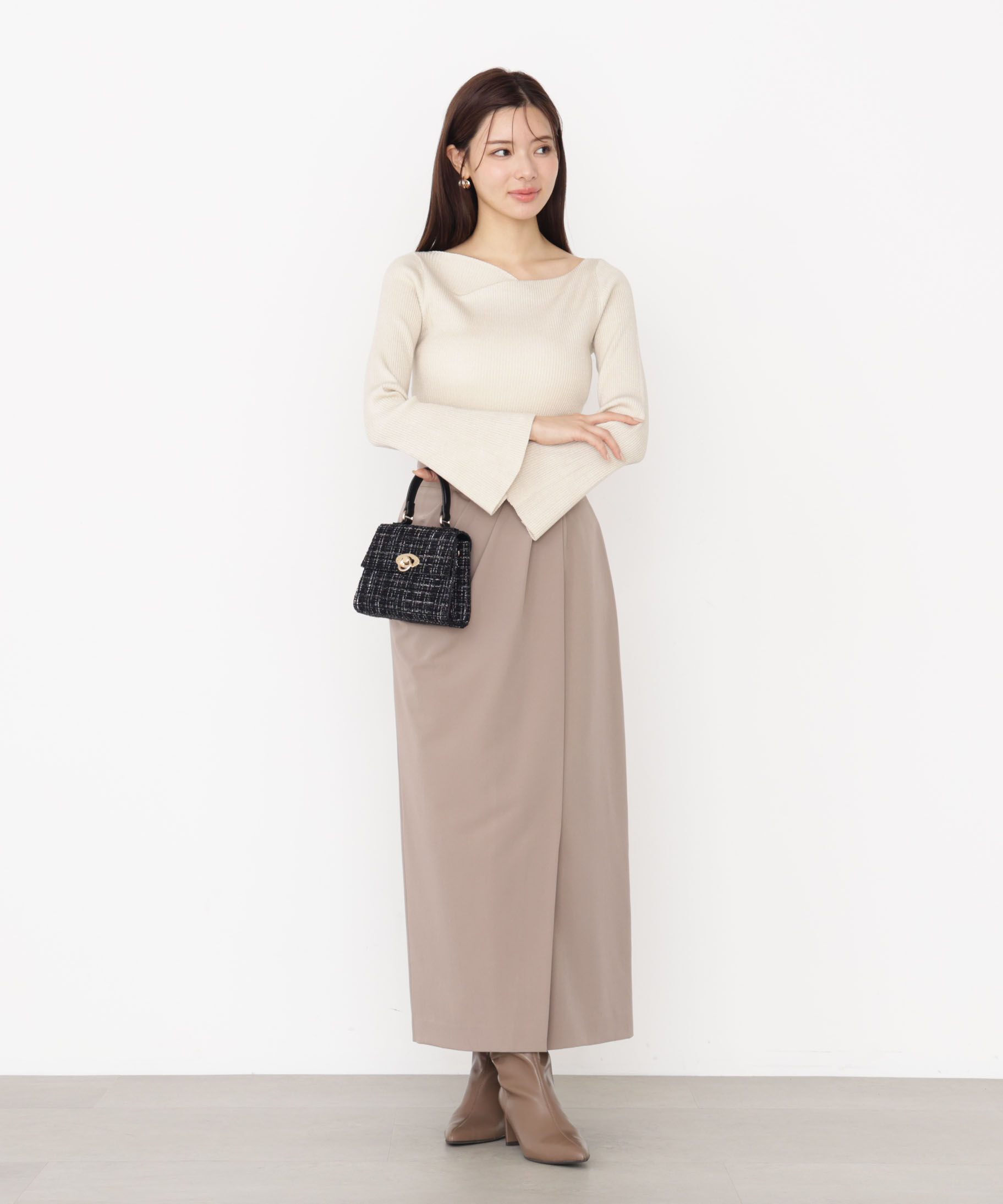 PROPORTION BODY DRESSING「タックタイトスカート 25AW」|スカート|