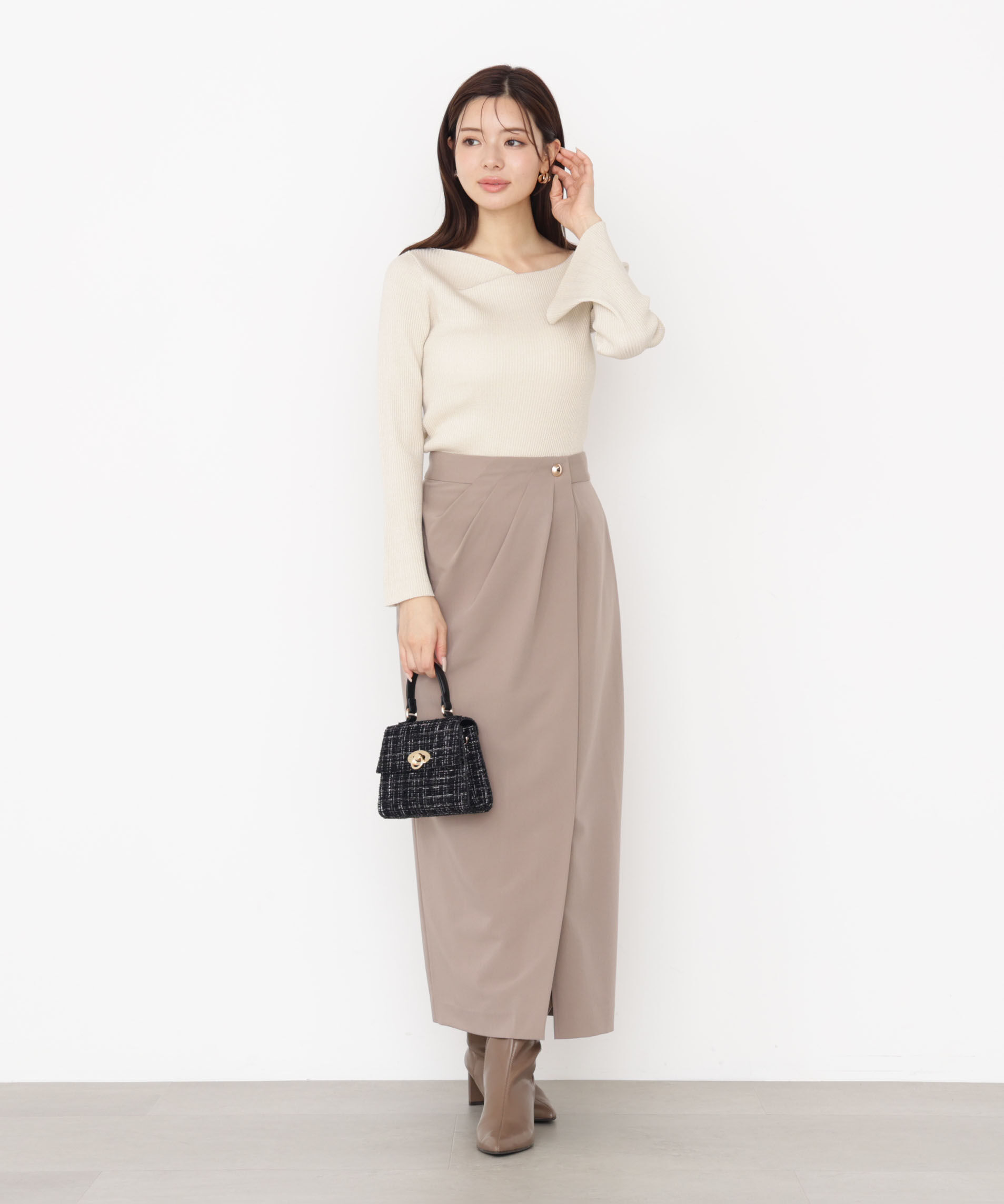 PROPORTION BODY DRESSING「タックタイトスカート 25AW」|スカート|