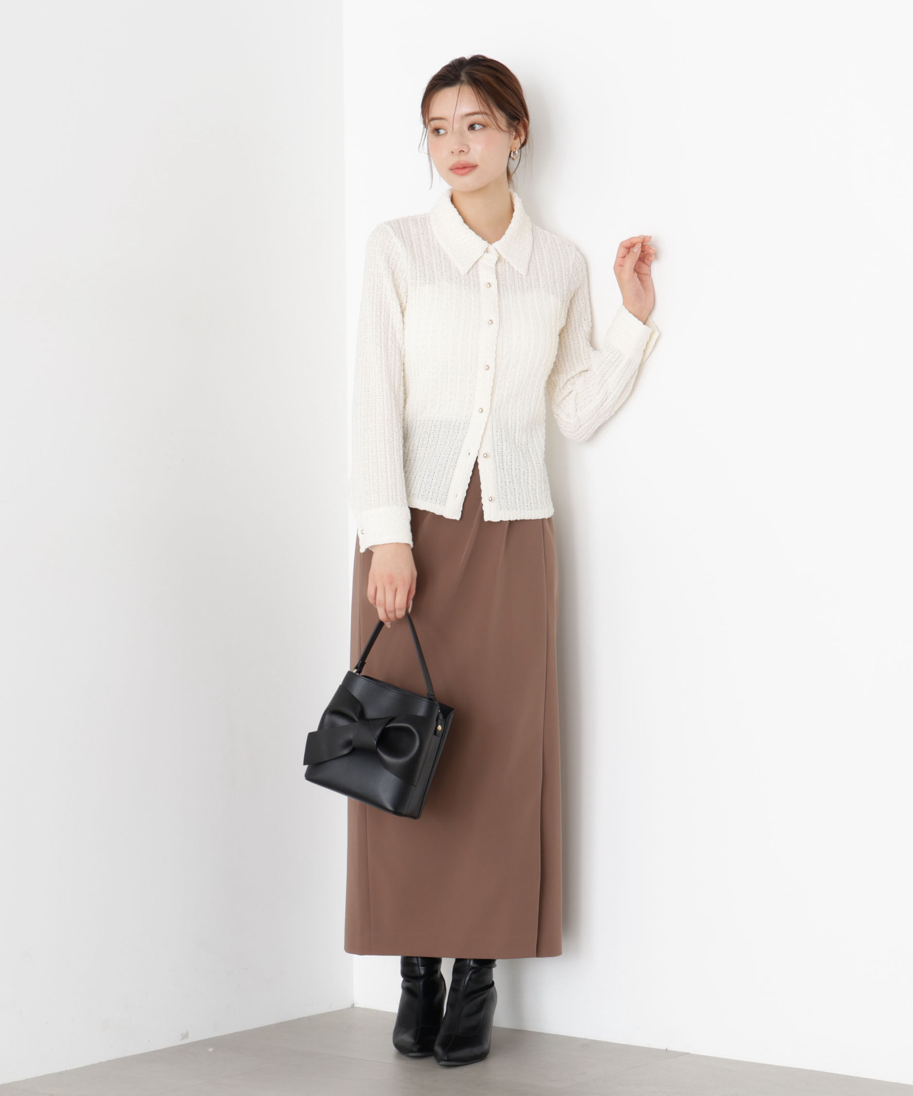 PROPORTION BODY DRESSING「タックタイトスカート 25AW」|スカート|