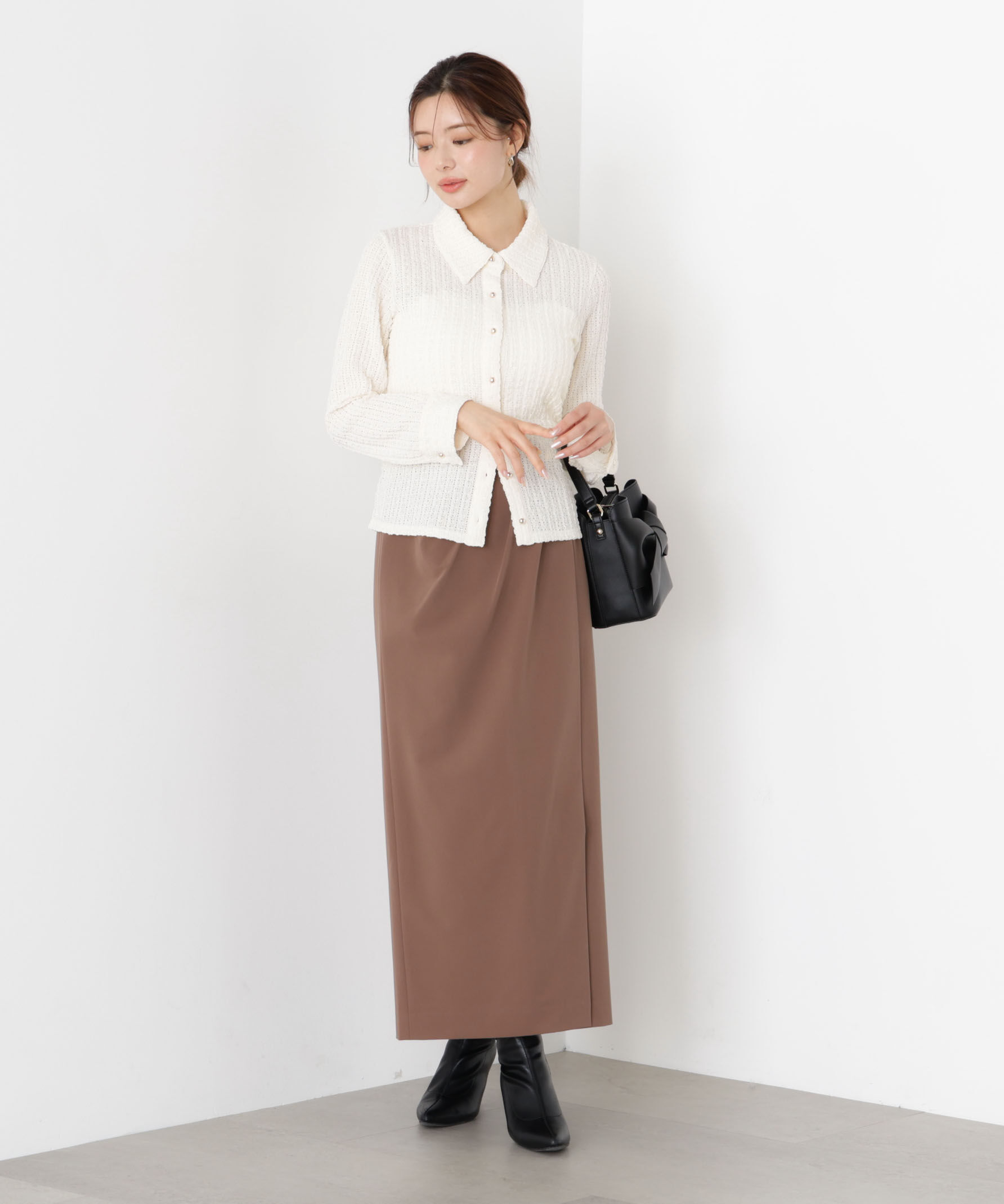 PROPORTION BODY DRESSING「タックタイトスカート 25AW」|スカート|