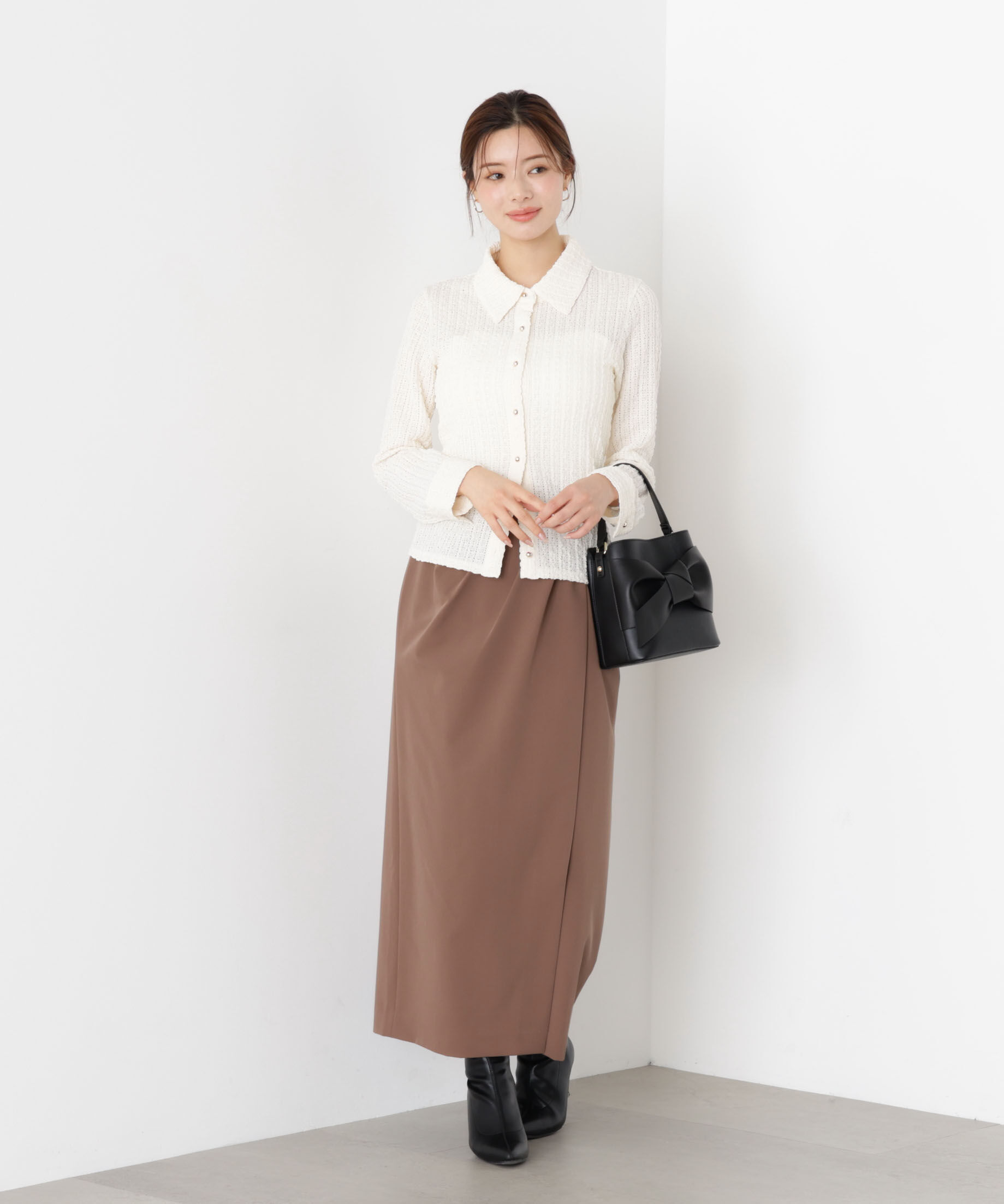 PROPORTION BODY DRESSING「タックタイトスカート 25AW」|スカート|