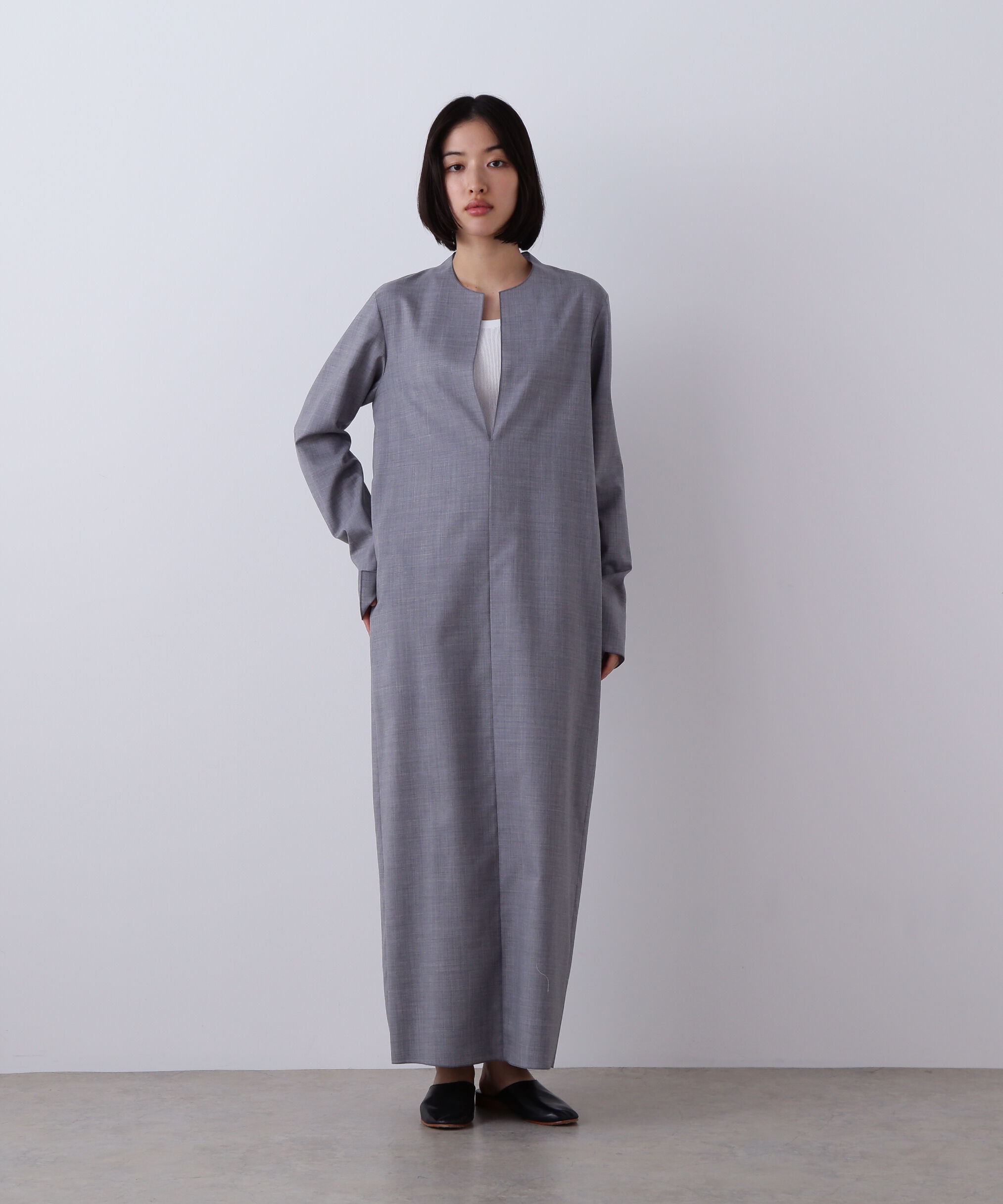 YLEVE 「YLEVE / PRESHRUNK TROPICAL ONE PIECE」|ワンピース|グレー