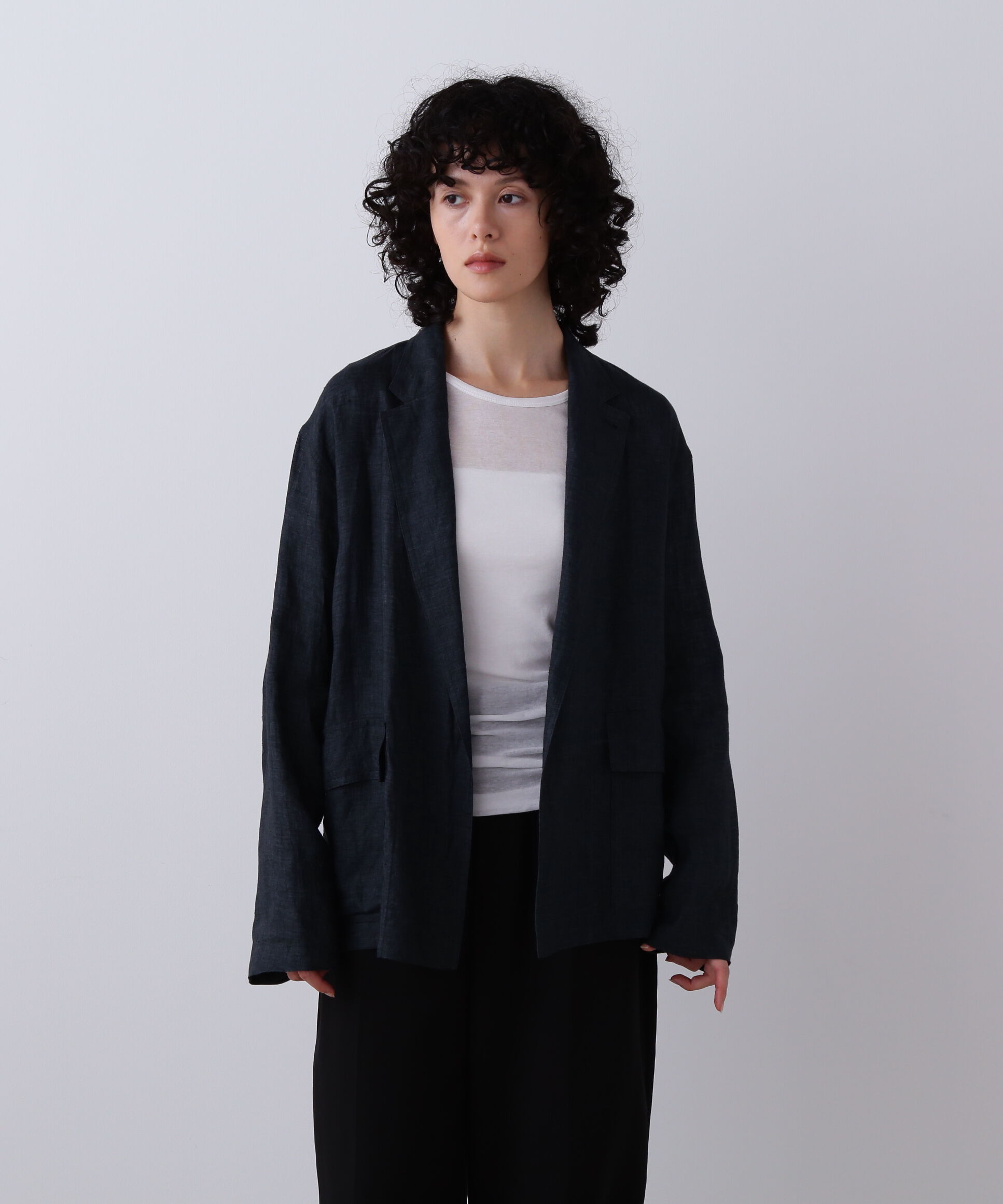 YLEVE 「YLEVE / LINEN POPLIN JACKET」|その他|ブラック