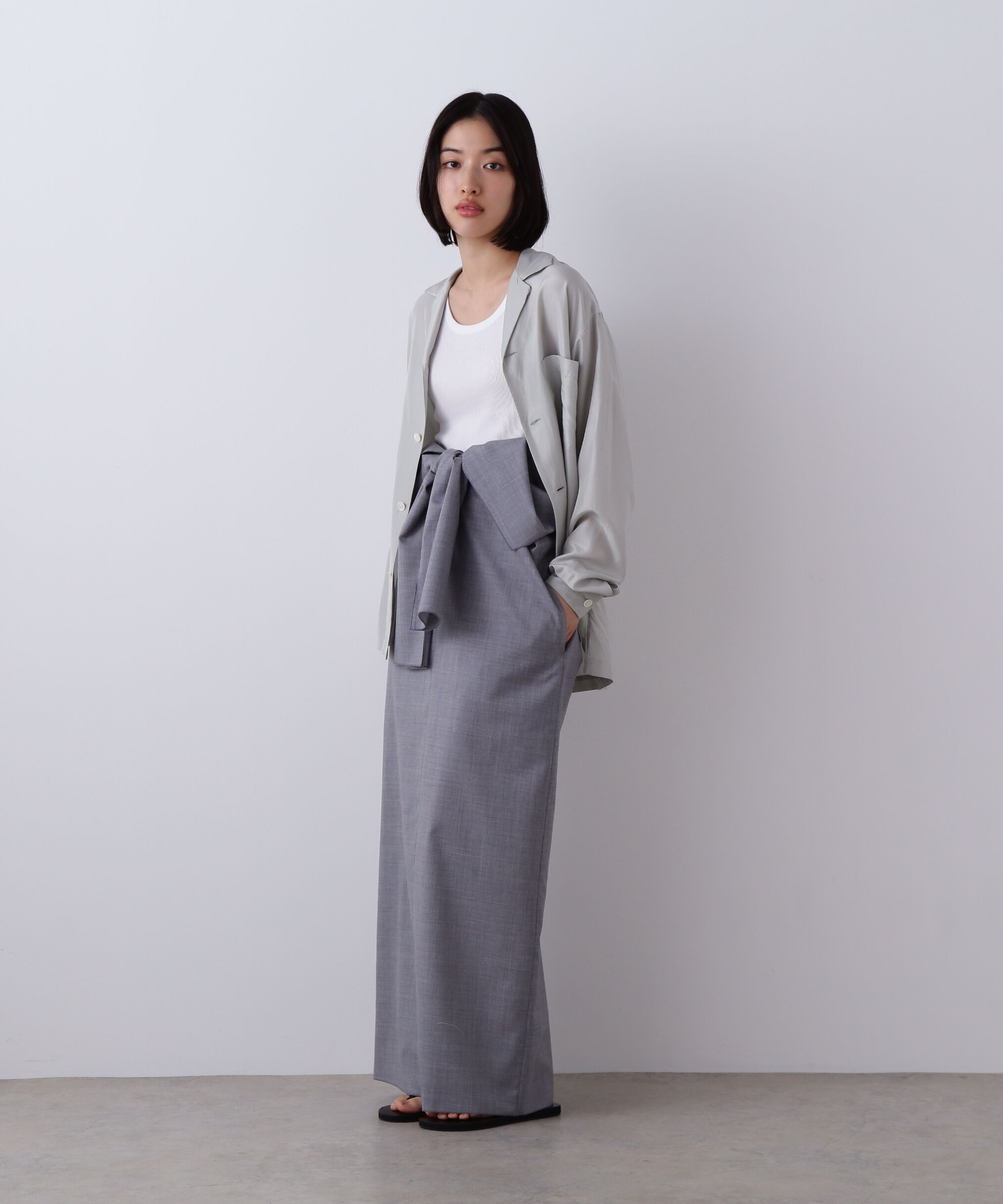 YLEVE 「YLEVE / SILK HABUTAE PAJAMA SHIRT」|シャツ・ブラウス|