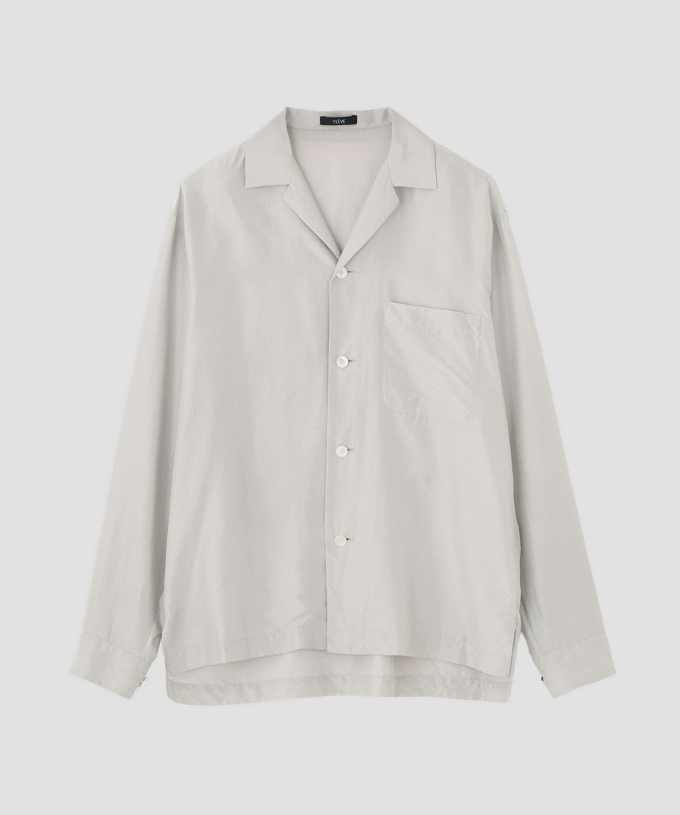 YLEVE 「YLEVE / SILK HABUTAE PAJAMA SHIRT」|シャツ・ブラウス|
