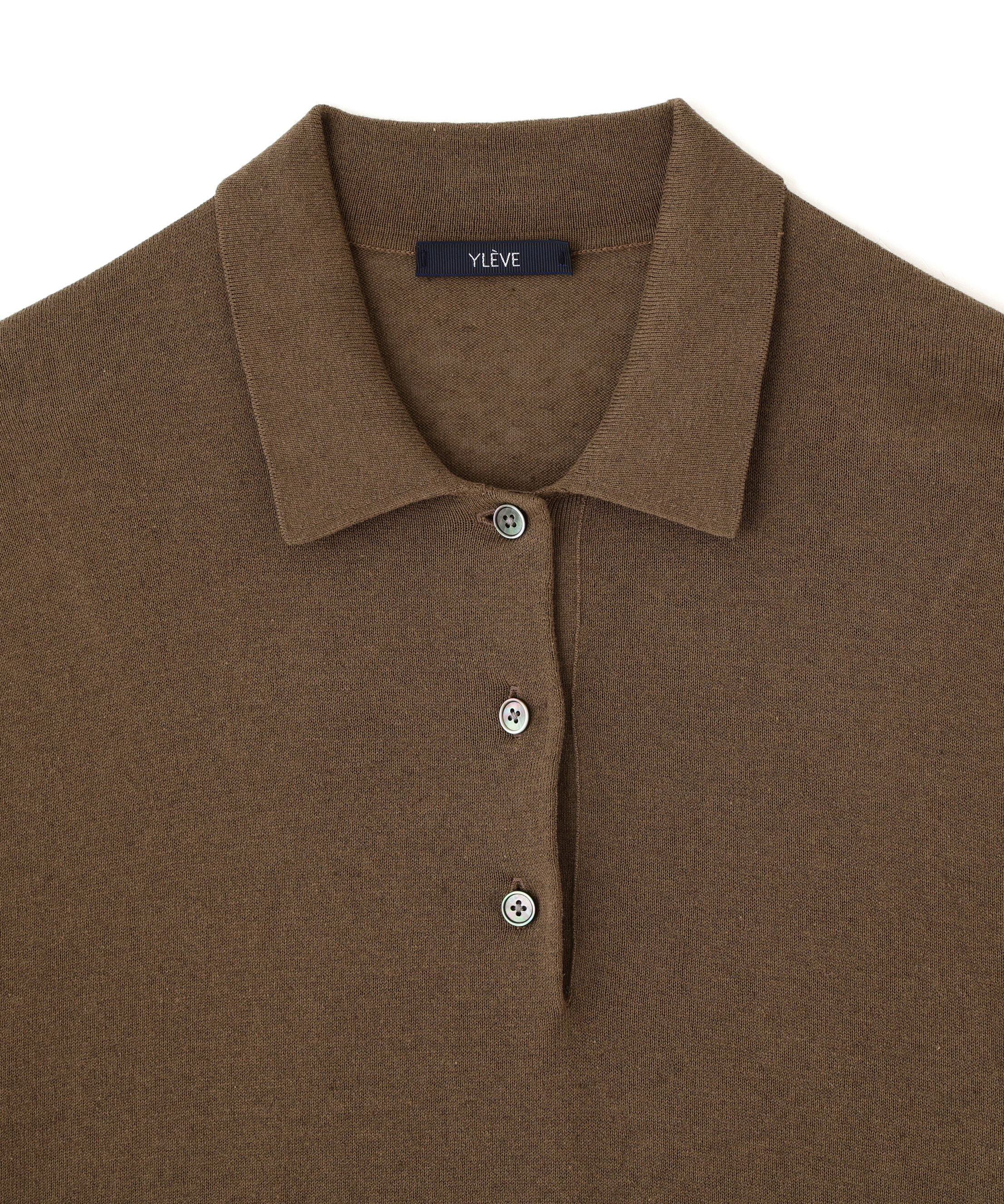 YLEVE 「YLEVE / COTTON LINEN KNIT POLO」|ニット・セーター|