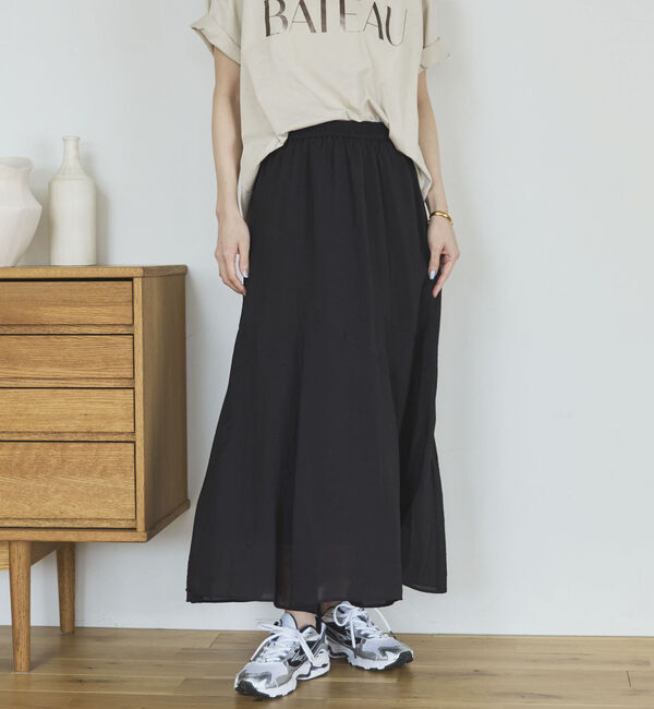 Doux archives「切替えフレアスカート」|スカート|