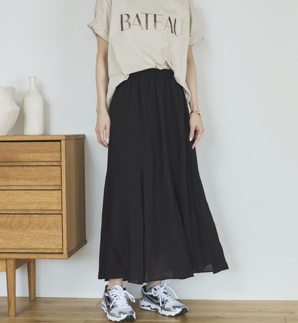 Doux archives「切替えフレアスカート」|スカート|