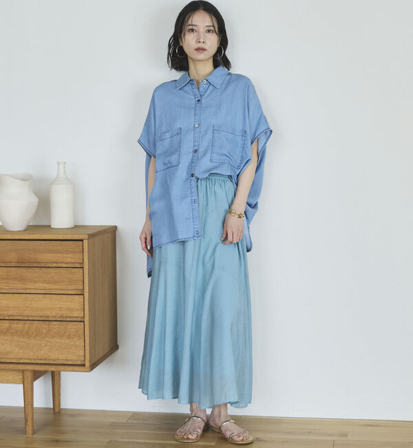 Doux archives「切替えフレアスカート」|スカート|