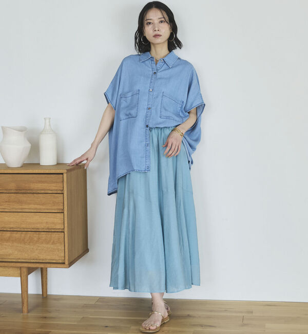 Doux archives「切替えフレアスカート」|スカート|