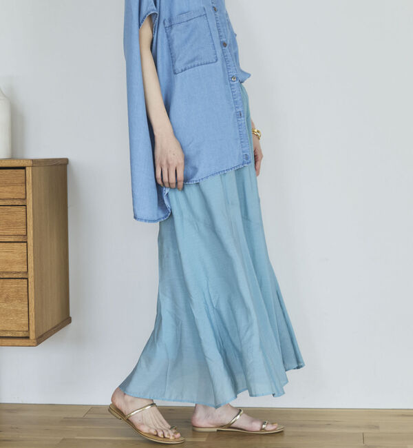 Doux archives「切替えフレアスカート」|スカート|