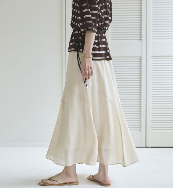 Doux archives「切替えフレアスカート」|スカート|
