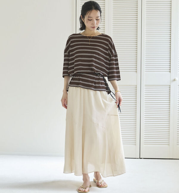 Doux archives「切替えフレアスカート」|スカート|