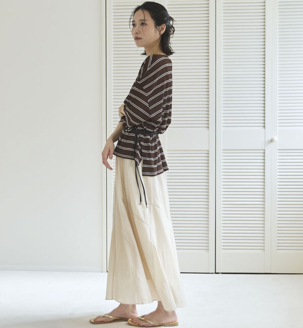 Doux archives「切替えフレアスカート」|スカート|