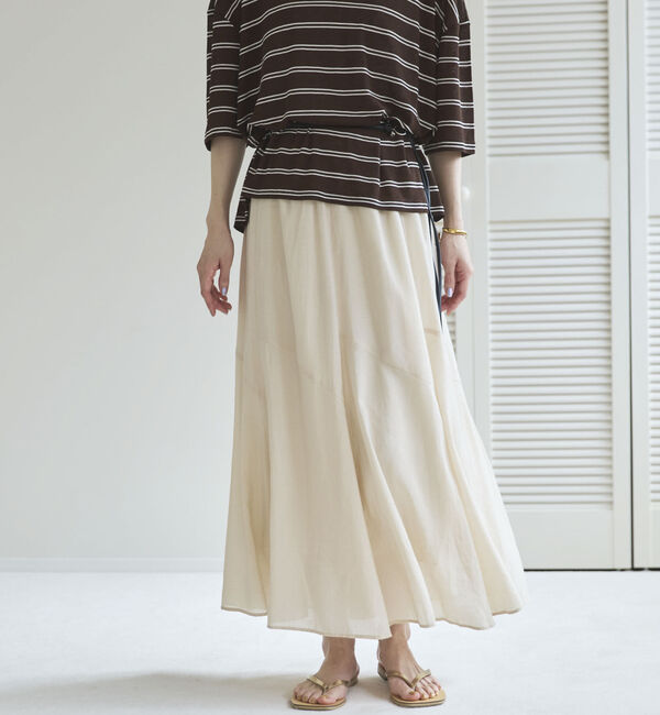 Doux archives「切替えフレアスカート」|スカート|