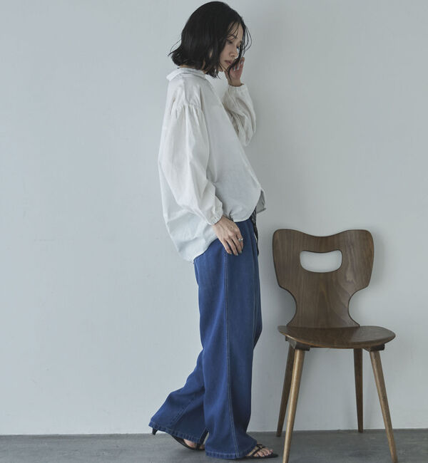 Doux archives「コットンリネン袖ボリュームシャツ」|シャツ・ブラウス|