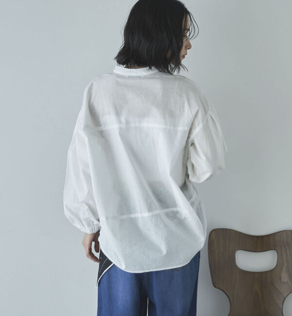 Doux archives「コットンリネン袖ボリュームシャツ」|シャツ・ブラウス|
