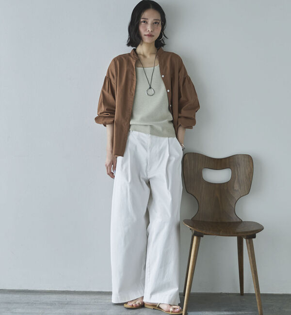 Doux archives「コットンリネン袖ボリュームシャツ」|シャツ・ブラウス|