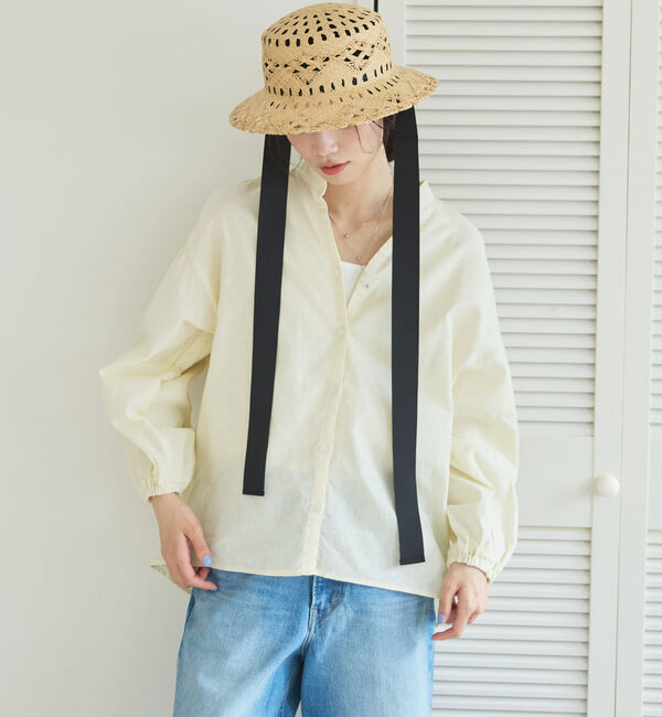 Doux archives「コットンリネン袖ボリュームシャツ」|シャツ・ブラウス|CREAM