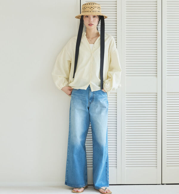 Doux archives「コットンリネン袖ボリュームシャツ」|シャツ・ブラウス|