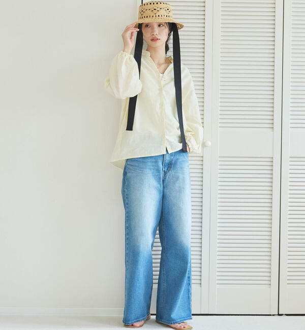 Doux archives「コットンリネン袖ボリュームシャツ」|シャツ・ブラウス|