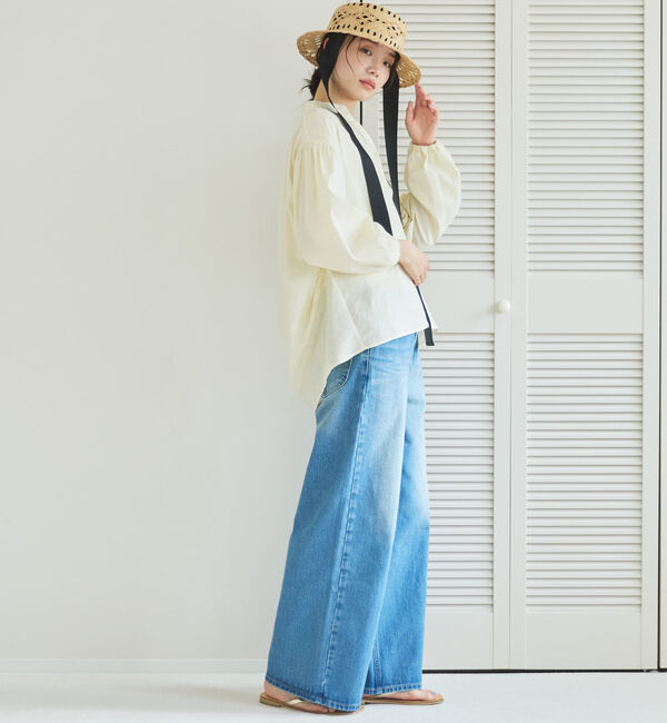 Doux archives「コットンリネン袖ボリュームシャツ」|シャツ・ブラウス|