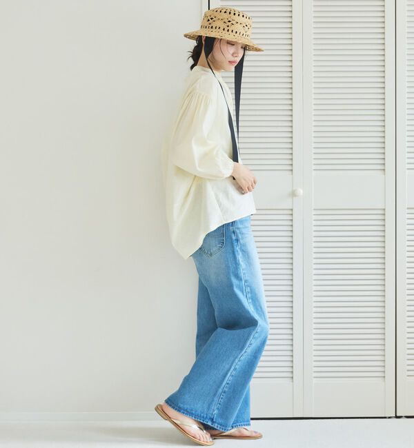 Doux archives「コットンリネン袖ボリュームシャツ」|シャツ・ブラウス|