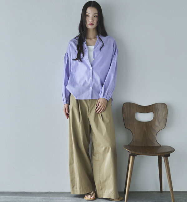 Doux archives「コットンリネン袖ボリュームシャツ」|シャツ・ブラウス|