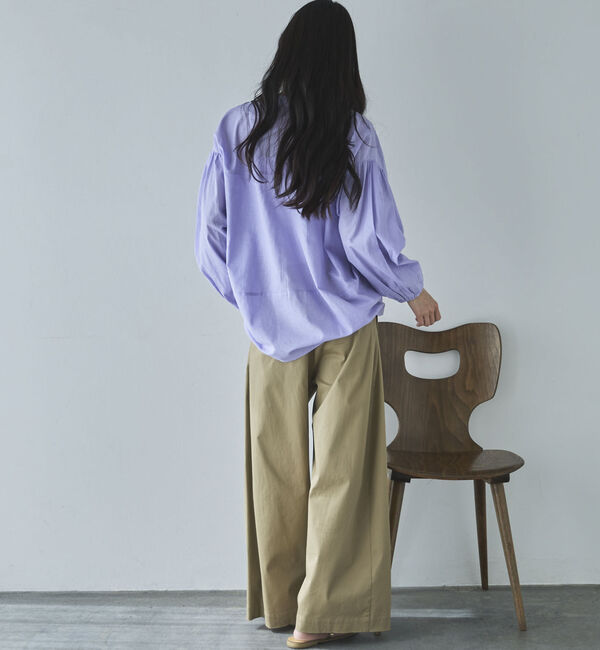 Doux archives「コットンリネン袖ボリュームシャツ」|シャツ・ブラウス|