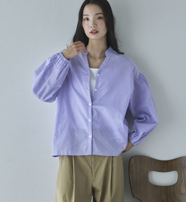 Doux archives「コットンリネン袖ボリュームシャツ」|シャツ・ブラウス|