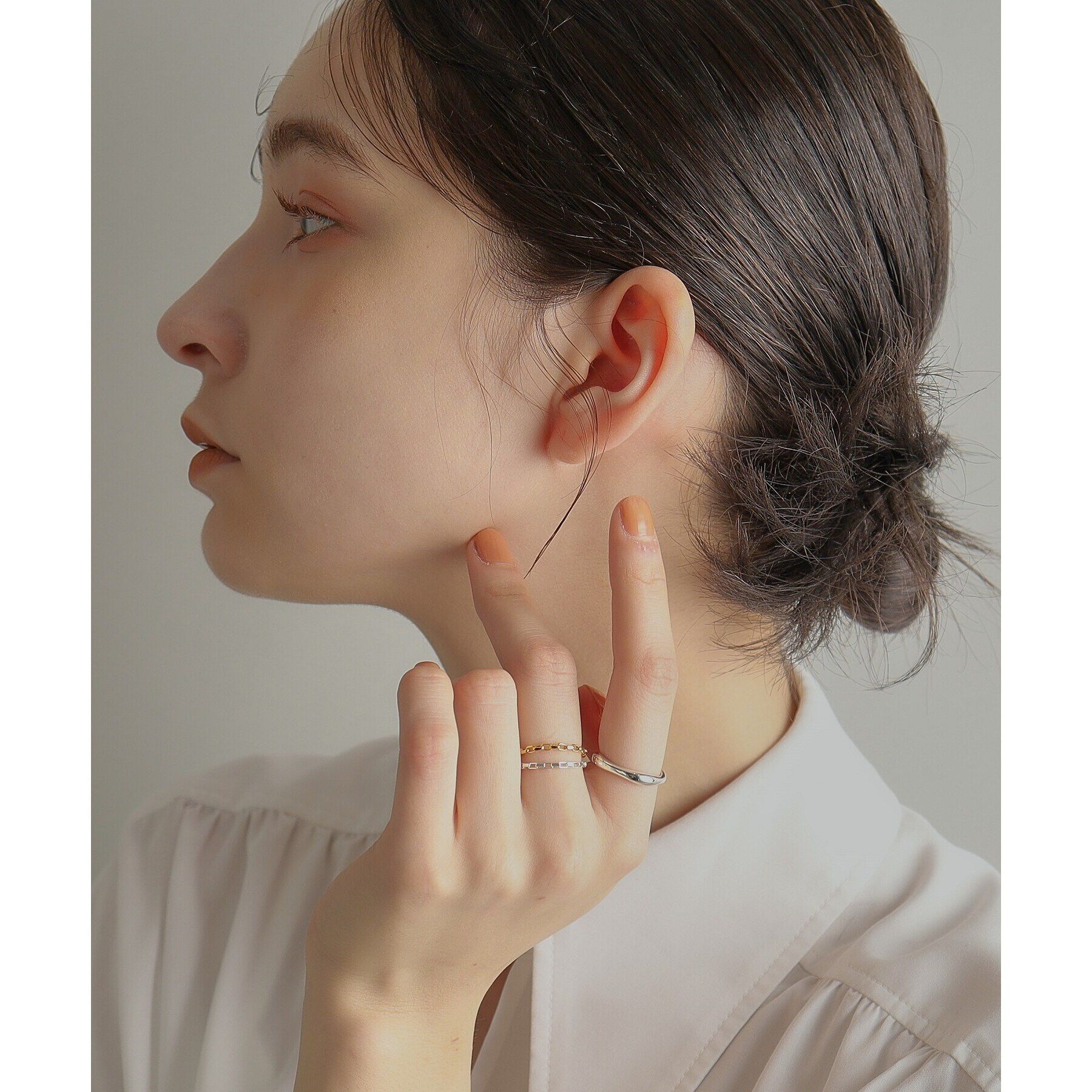 COCOSHNIK ONKITSCH「シルバー ニュアンスリングS」|リング|