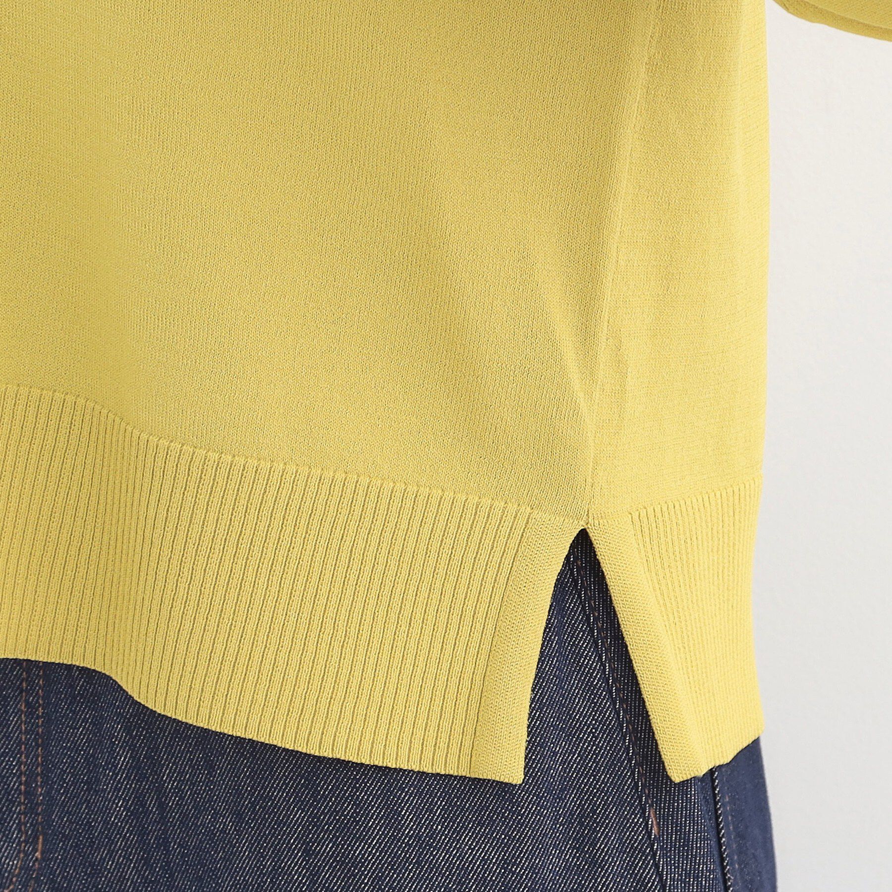 SHOO･LA･RUE「【洗濯機可/ひんやり/UV】さらっとしたタッチが心地よい ショートVカーディガン」|カーディガン|