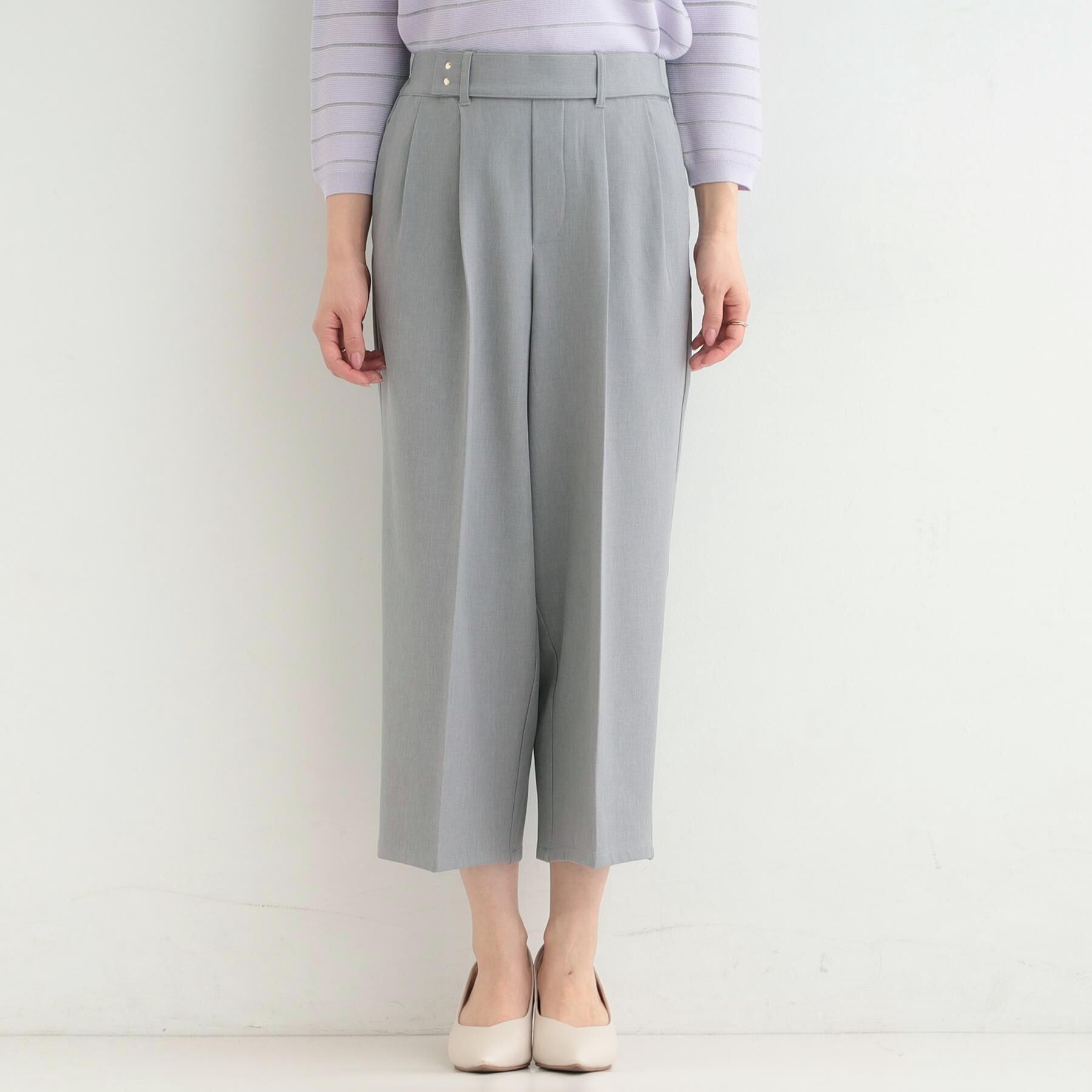 SHOO･LA･RUE「【着丈選べる/S-LL/洗濯機可】楽ちん&times;きれいみえ　ストレッチワイドパンツ」|その他|