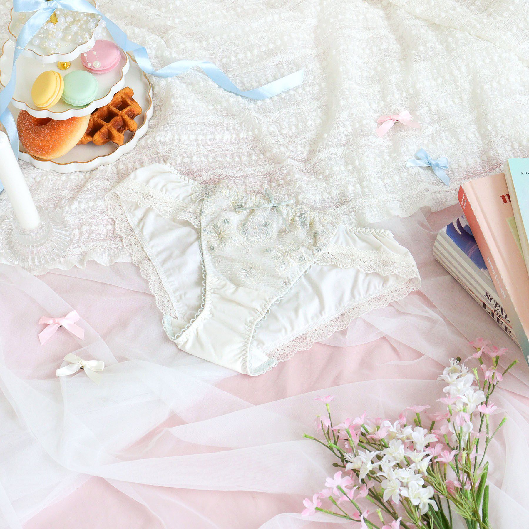 Risa Magli「キャシー ノーマルショーツ」|インナー|アイボリー(004)