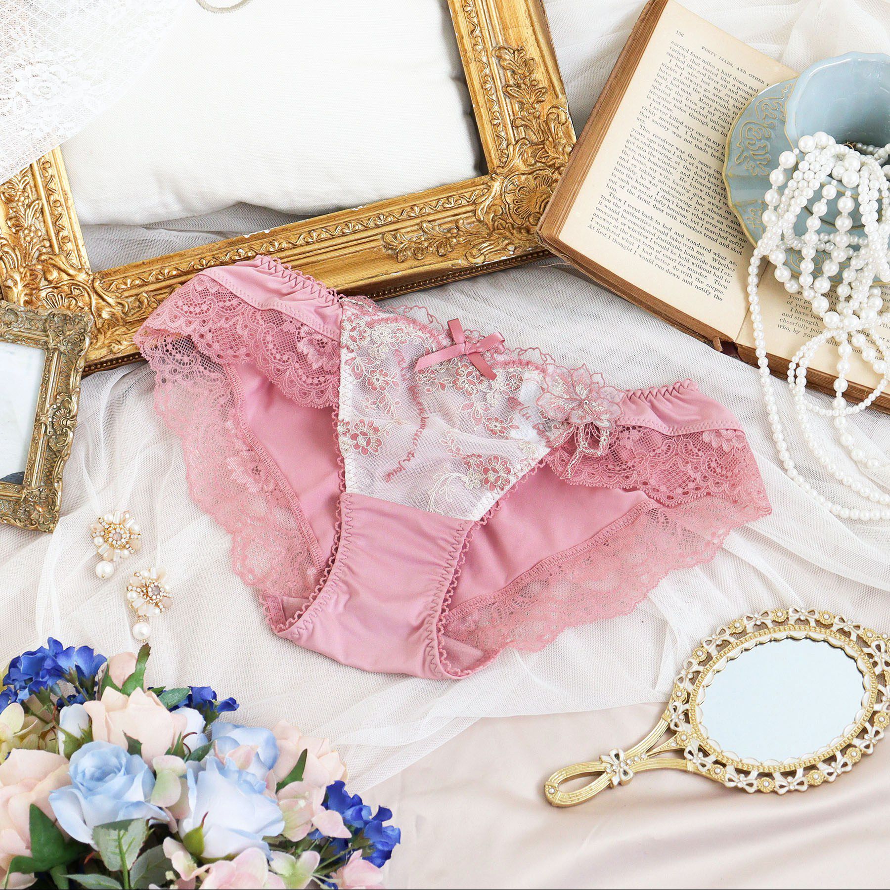 Risa Magli「アルベルタ ノーマルショーツ」|インナー|ピンク(071)